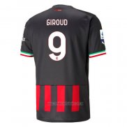 Camiseta del AC Milan Jugador Giroud 1ª Equipacion 2022-2023