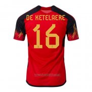 Camiseta del Belgica Jugador De Ketelaere 1ª Equipacion 2022