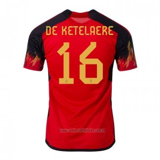 Camiseta del Belgica Jugador De Ketelaere 1ª Equipacion 2022