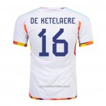 Camiseta del Belgica Jugador De Ketelaere 2ª Equipacion 2022
