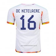 Camiseta del Belgica Jugador De Ketelaere 2ª Equipacion 2022