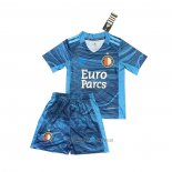 Camiseta del Feyenoord Portero Nino 2021-2022 Azul