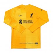 Camiseta del Liverpool Portero Manga Larga 2021-2022 Amarillo