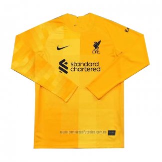Camiseta del Liverpool Portero Manga Larga 2021-2022 Amarillo