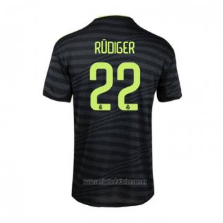 Camiseta del Real Madrid Jugador Rudiger 3ª Equipacion 2022-2023