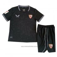 Camiseta del Sevilla Portero Nino 2023-2024 Negro