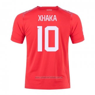 Camiseta del Suiza Jugador Xhaka 1ª Equipacion 2022