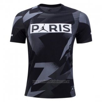 Camiseta de Entrenamiento Paris Saint-Germain Jordan Tag 2019-2020 Negro