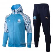 Chandal con Capucha del Olympique Marsella 2021 Azul