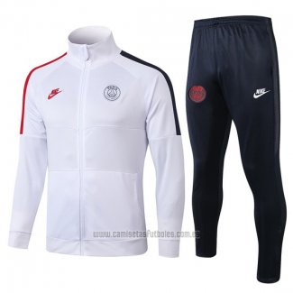 Chandal de Chaqueta del Paris Saint-Germain 2019-2020 Blanco