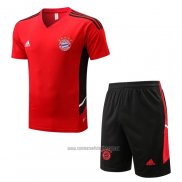 Chandal del Bayern Munich Manga Corta 2022-2023 Rojo - Pantalon Corto