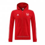 Chaqueta con Capucha del Arsenal 2022-2023 Rojo