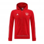 Chaqueta con Capucha del Arsenal 2022-2023 Rojo
