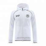 Chaqueta con Capucha del Napoli 2023-2024 Blanco