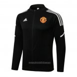 Chaqueta del Manchester United 2021-2022 Negro y Blanco