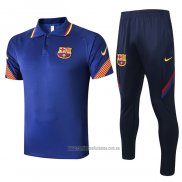 Conjunto Polo Barcelona 2020-2021 Azul