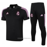 Conjunto Polo Real Madrid 2020-2021 Negro