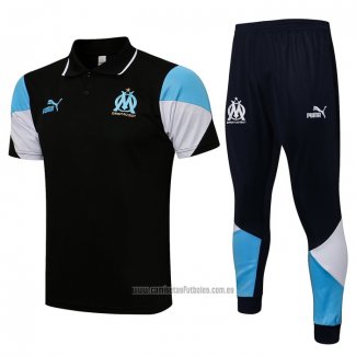 Conjunto Polo del Olympique Marsella 2021-2022 Negro