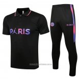 Conjunto Polo del Paris Saint-Germain 2021-2022 Negro