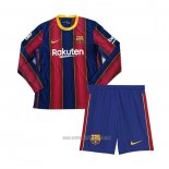 Camiseta del Barcelona 1ª Equipacion Manga Larga Nino 2020-2021