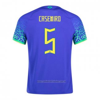 Camiseta del Brasil Jugador Casemiro 2ª Equipacion 2022