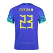 Camiseta del Brasil Jugador Ederson M. 2ª Equipacion 2022