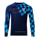 Camiseta del Croacia 2ª Equipacion Manga Larga 2022