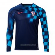 Camiseta del Croacia 2ª Equipacion Manga Larga 2022