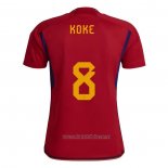 Camiseta del Espana Jugador Koke 1ª Equipacion 2022