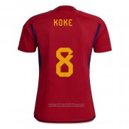Camiseta del Espana Jugador Koke 1ª Equipacion 2022