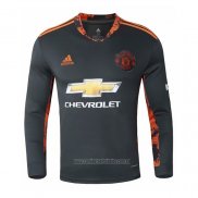 Camiseta del Manchester United Portero Manga Larga 2020-2021 Negro