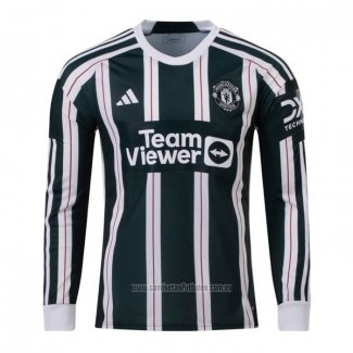 Camiseta del Manchester United 2ª Equipacion Manga Larga 2023-2024