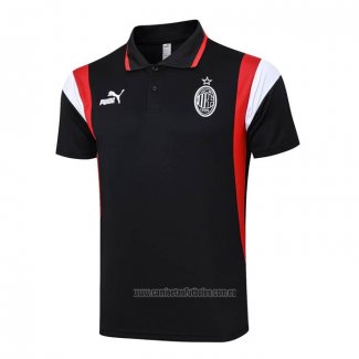 Camiseta Polo del AC Milan 2023-2024 Negro