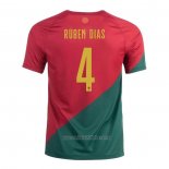 Camiseta del Portugal Jugador Ruben Dias 1ª Equipacion 2022