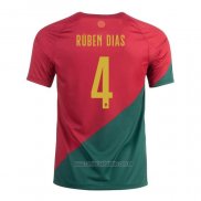 Camiseta del Portugal Jugador Ruben Dias 1ª Equipacion 2022