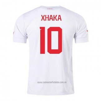 Camiseta del Suiza Jugador Xhaka 2ª Equipacion 2022