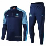 Chandal de Sudadera del Olympique Marsella Nino 2019-2020 Azul Oscuro