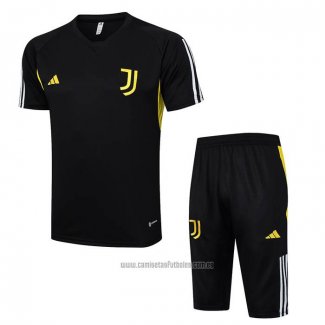 Chandal del Juventus Manga Corta 2023-2024 Negro - Pantalon Corto