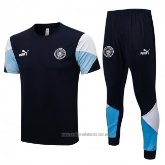 Chandal del Manchester City Manga Corta 2021-2022 Azul