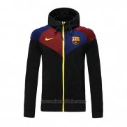 Chaqueta con Capucha del Barcelona 2020-2021 Negro