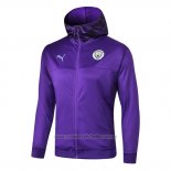 Chaqueta con Capucha del Manchester City 2019-2020 Purpura