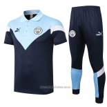 Conjunto Polo Manchester City 2020-2021 Azul