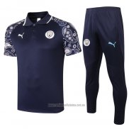 Conjunto Polo Manchester City 2020-2021 Azul