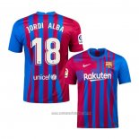 Camiseta del Barcelona Jugador Jordi Alba 1ª Equipacion 2021-2022
