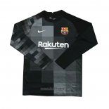 Camiseta del Barcelona Portero Manga Larga 2021-2022 Negro