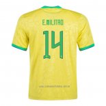 Camiseta del Brasil Jugador E.Militao 1ª Equipacion 2022