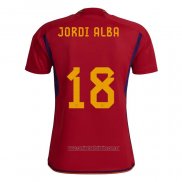 Camiseta del Espana Jugador Jordi Alba 1ª Equipacion 2022