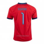 Camiseta del Inglaterra Jugador Pickford 2ª Equipacion 2022