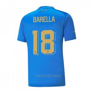 Camiseta del Italia Jugador Barella 1ª Equipacion 2022