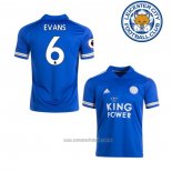 Camiseta del Leicester City Jugador Evans 1ª Equipacion 2020-2021